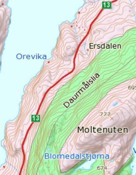 2 Bergarter og bergartsgrenser Berggrunnen i området ved de