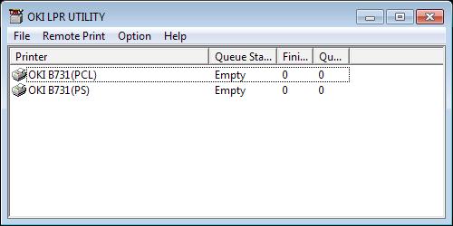 Windows-verktøy 3 OKI LPR-verktøy Du kan bruke OKI LPR-verktøyet til å utføre utskriftsjobber via et nettverk, behandle utskriftsjobber og kontrollere utskriftsstatus.