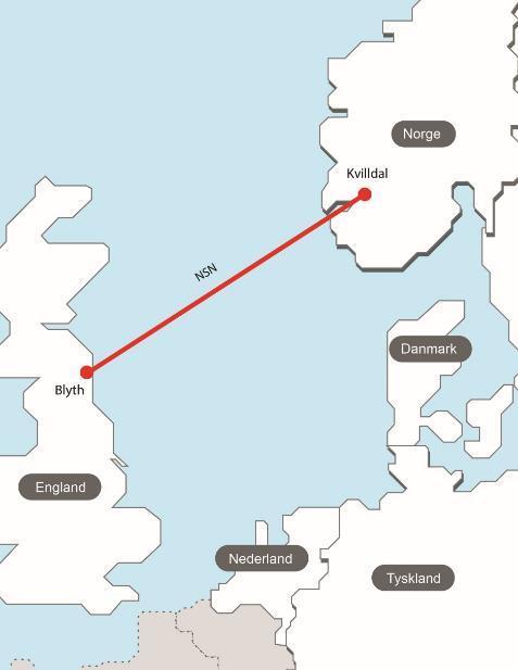 North Sea Link New HVDC interconnector Norway-Great Britain 1400 MW VSC bipole with +/- 515 kv Over 700 km subsea cable Short earth cable