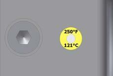 overflatetemperatur under 135 C, må den medfølgende temperaturetiketten (påtrykt verdi 121 C) limes på girhuset. Delenr. 2839050). Temperaturklassen hhv.