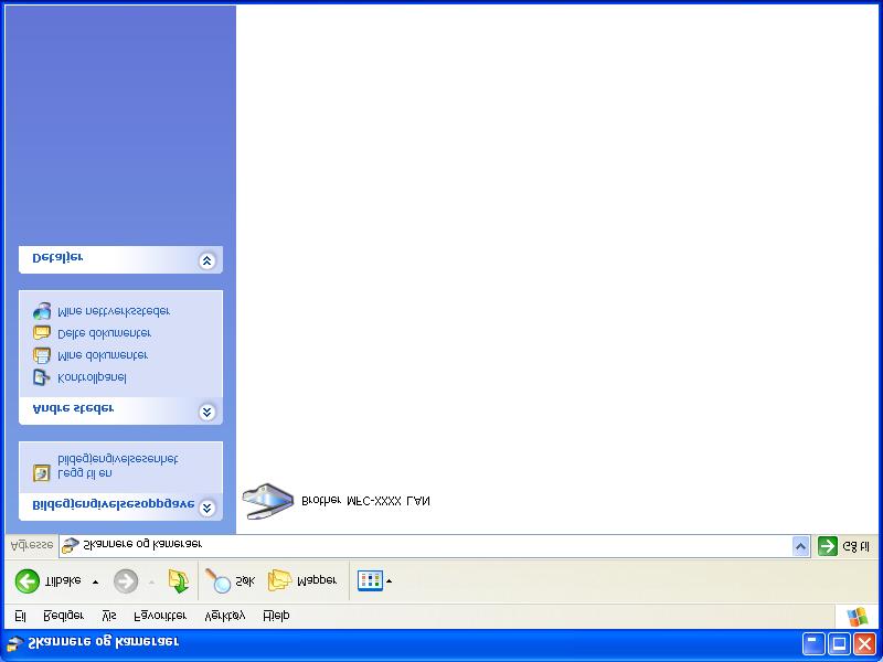 Registrere PCen med maskinen Hvis du under installasjonen av MFL-Pro Suite (se hurtigoppsettguiden) må endre maskinen som er registrert på PCen, gjør du følgende: 1 For Windows XP Klikk Start-menyen,