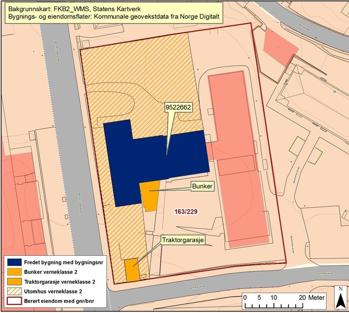 STATSARKIV BG. - HOVEDBYGNING 1920-1921 Verneklasse 1, fredning Eksteriør/Interiør 9522662 163/229 2344 STATSARKIVET I BG.