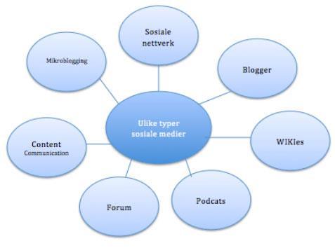 Ulike typer sosiale medier Blogg Wikier