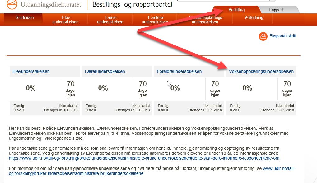 Veiledning Voksenopplæringsundersøkelsen 16.11.2017 Kommentar? Send innspill til Petter Haagensen (23 30 13 01): pha@udir.