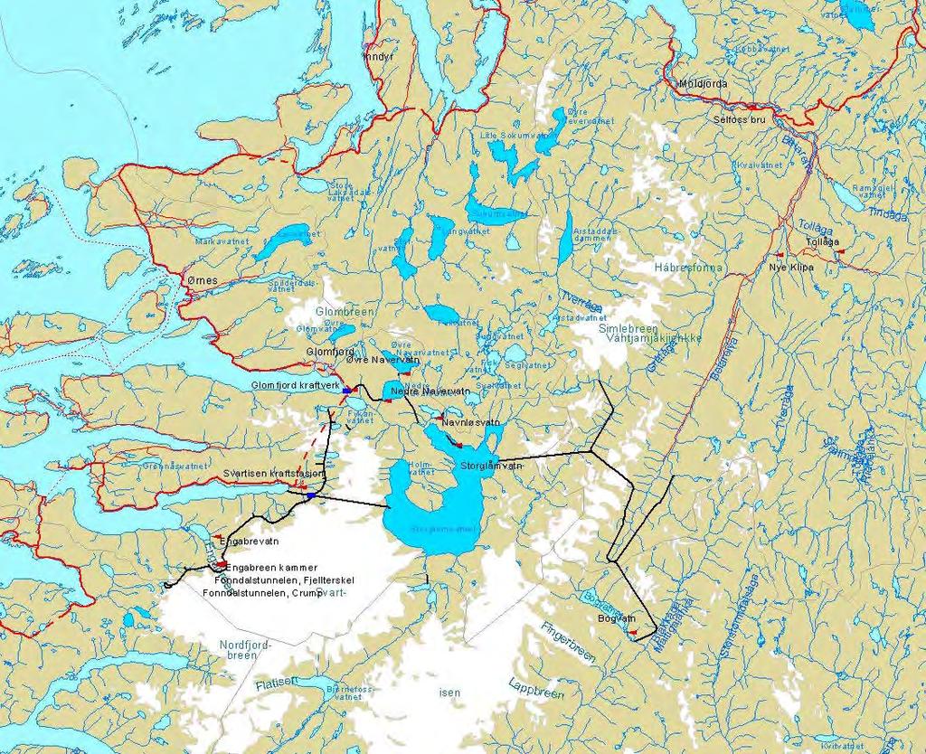 1 Overflatehydrologi Undersøkelsene av overflatehydrologiske forhold omfatter hydrometriske målinger ved avløpsstasjoner, magasiner og driftsvannføringsdata fra kraftstasjonene. 1.