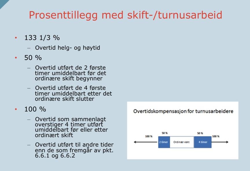 Forskjøvet arbeidstid er ikke regulert i Aml, men i tariffavtalen.