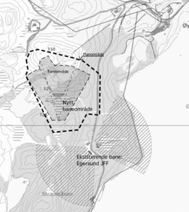 2. Planstatus for området 2.1 Kommuneplan/kommunedelplan Planområdet er vist som landbruk og støysone for skytebane i gjeldende kommuneplan for Eigersund vedtatt i 2011. 2.2 Reguleringsplan Det er ikke reguleringsplan for området fra tidligere.