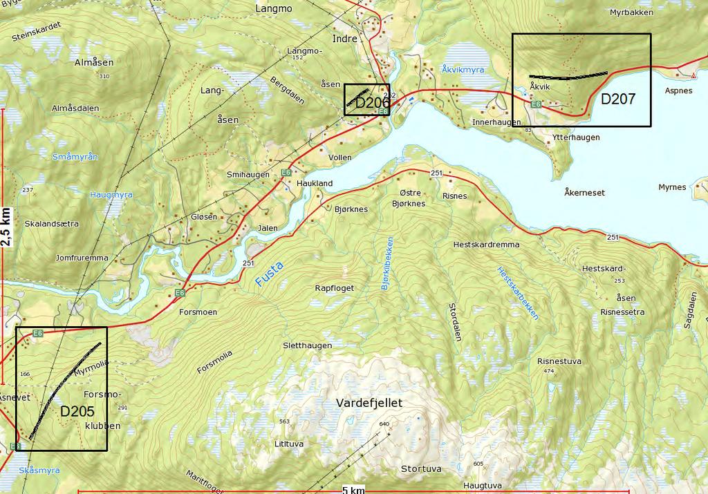 Lokalitetsbeskrivelse Beliggenhet og områdebeskrivelse De tre tunnelene ligger på strekningen Kulstaddalen Nord nord for Mosjøen i Vefsn kommune, Nordland Fylke.