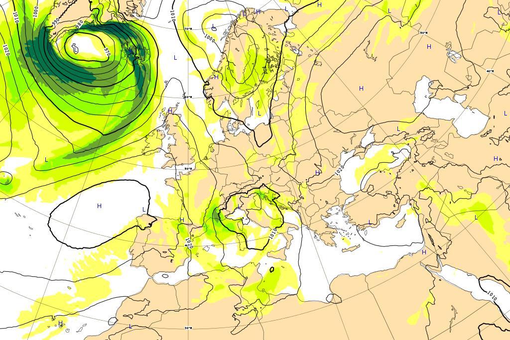 850 hpa wind speed / Mean sea