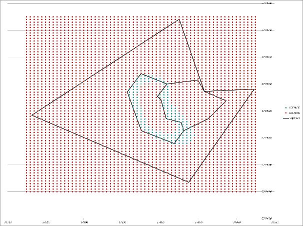 1) Prognose for 2022 (én rullebane). Anbefalt av Avinor [6]: Lden = 53,5 db, LA,ekv,24h = 50,3 db, og L5AS = 70,0 db. 2) Prognose for 2030 (to rullebaner).