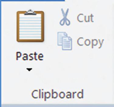 58 Grupul de butoane Clipboard este folosit pentru prelucrarea secvențelor de text din document, cum ar fi: copiere, decupare și lipire.