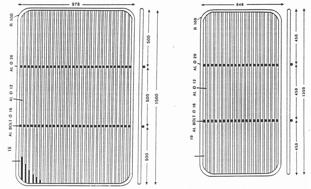 Figur 5. Prinsippskisse av sorteringsrist i reketrål. (Kilde: Larsen, et al., 1991). Figur 6.