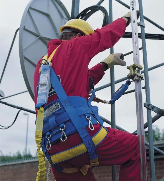 Sala railok Vertikalt skinnesystem for permanent installasjon i stiger, master etc. Railok glidelås er svært fleksibel ved både opp- og nedklatring og tillater brukeren å hvile under klatring.