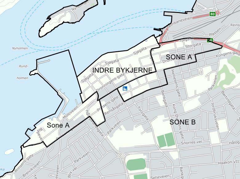 Sentrum Makskrav for parkering boliger Utvidelse sentrum med utviklingsområde vest Uteareal: diverse justeringer Offentlige byrom kan brukes til