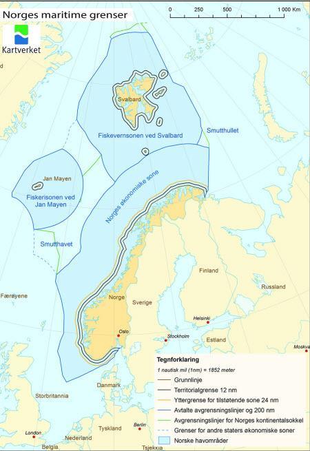 Samlet tilvekst fra 2000 til 2017 14 472 Antall innbyggere 1. jan 2017 165 632 2.2 Areal Norge er en fiskerinasjon som har mye hav og kyst.