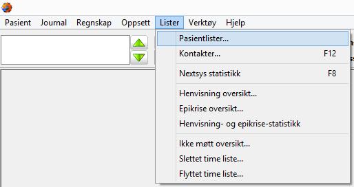 UF-16.043 NY PASIENTLISTE NYHET! Under Lister\Pasientlister.