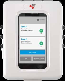 SENTRALEN MicroBrann kommunikasjonsmoduler kan styres og overvåkes fra en moderne brannspjeldsentral med touchskjerm og et intuitivt brukergrensesnitt.