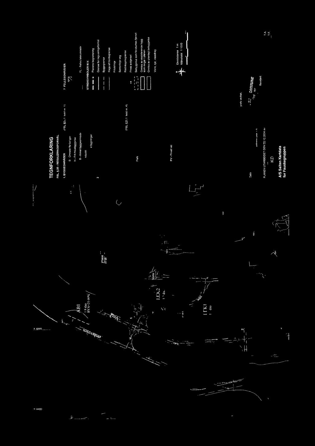 ledd nr, 2) 12"Q i=--=~=i r----; I._.. i:a - Felles avkìt'rs~l STREKSYMBOLER M.V. FP - F~nes parkeringsplass FL - Fl!