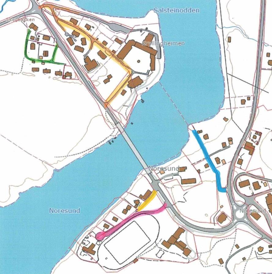 207-212: For veiene i Noresund sentrum foreslår navnegruppa at det tas utgangspunkt i de lokale