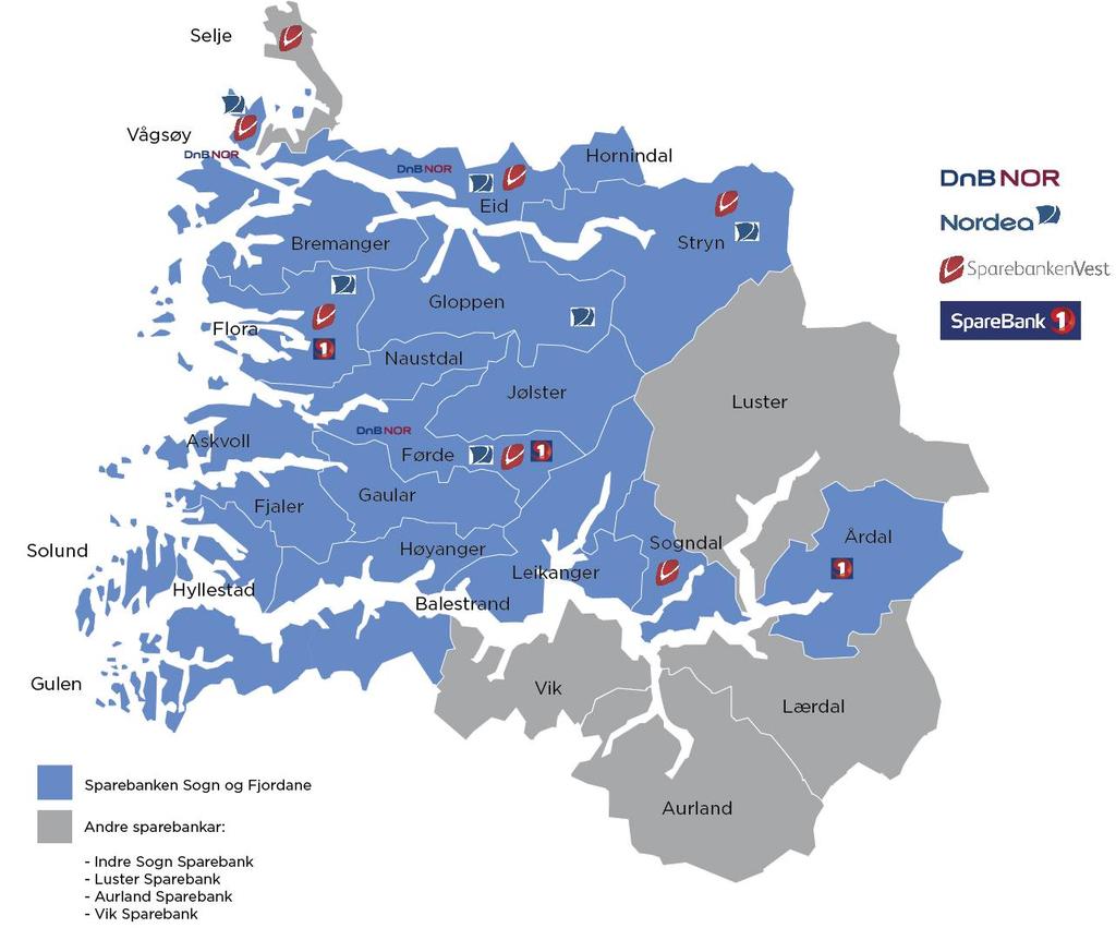 MARKNADSLEIAR SSF er største bank i Sogn og Fjordane