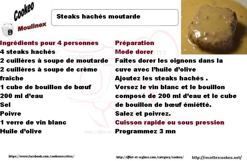 Steaks hachés moutarde