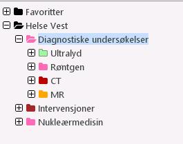 I treet finner man kun de undersøkelsene som de radiologiske avdelingene i Helse Vest tilbyr primærhelsetjenesten.