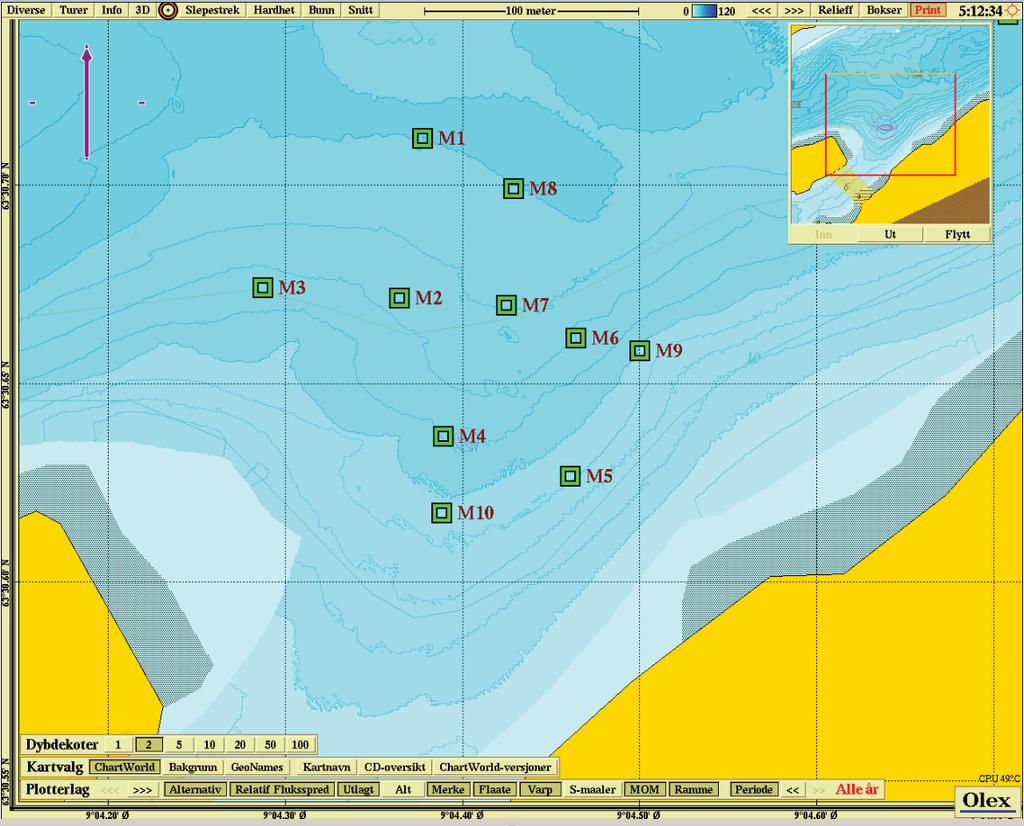 Vedlegg 1. Prøvetakningssted Figur 1: Topografisk kart med avmerking av anlegget og prøvestasjonene.