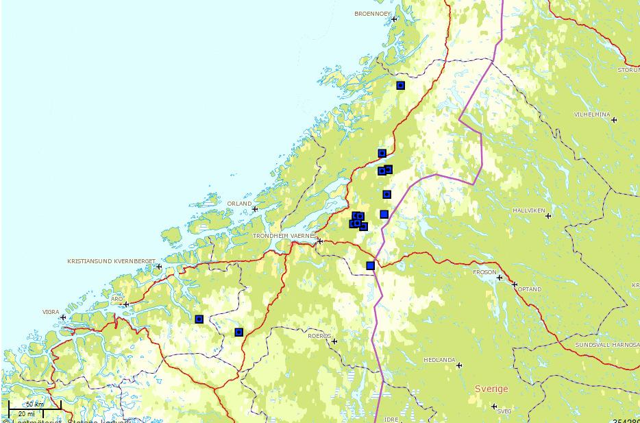 Side 3 av 12 Sekretariatets innstilling til Rovviltnemnda Sekretariatets innstilling baserer seg på yngleregistreringer gjort av Nasjonalt overvåkningsprogram for rovvilt, registrerte jerveskader og