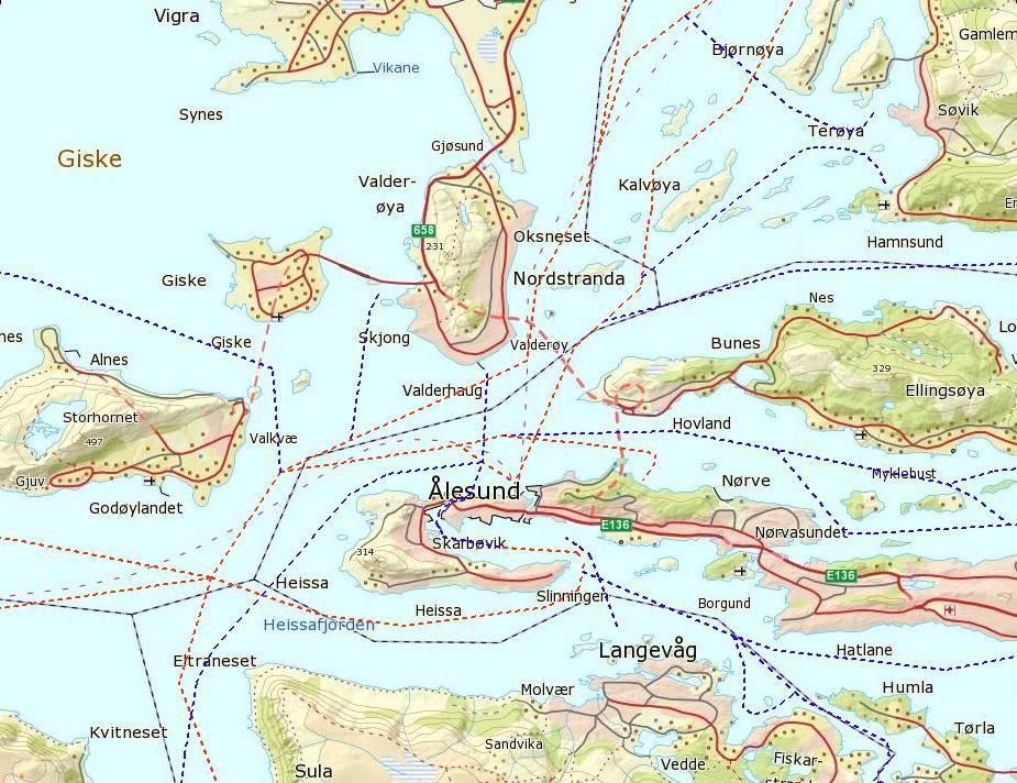 2 Plan- og influensområde 2.1 Omfang og begrensninger Tiltaket ligger i stamnettleden som fører inn til Ålesund Nasjonalhavn, Flatholmen.