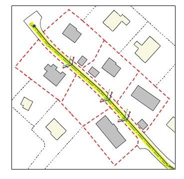 Private anlegg - eksempel Ved etablering av privat fellesledning som gjelder flere enn to bustadhus, skal teknisk plan sendes inn og godkjennes Ved senere etablering