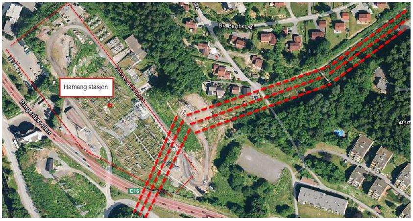 Franzefoss(( FranzefossområdetliggerinntildenfremtidigeSandvikabanenoppmotKolsås,noesomkanføre tilenfremtidigfortettingogsåinærliggendeområder.