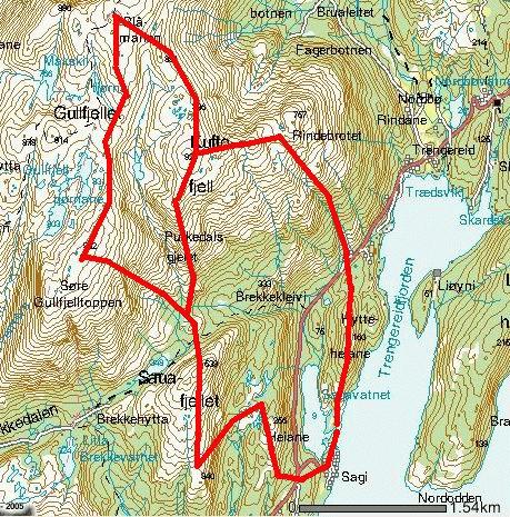 OMRÅDEBESKRIVELSE Sagenvassdraget (del av NVE vassdragsnummer 055.53) ligger i Samnanger kommune på vestsiden av Trengereidfjorden som er en sidefjord til Samnangerfjorden.