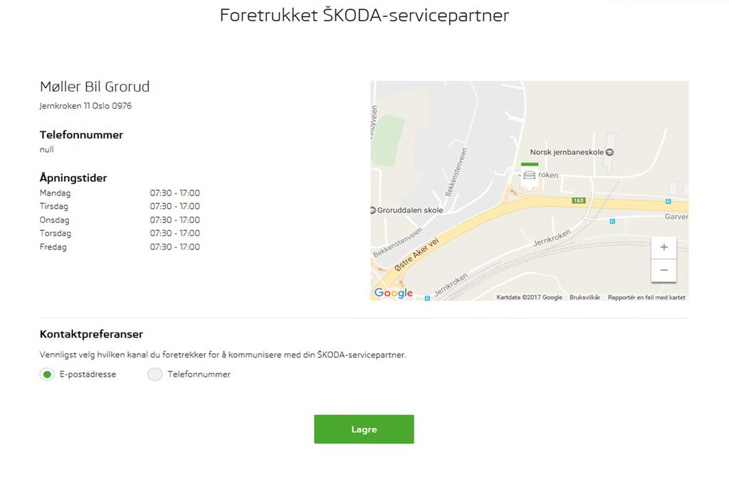 Connect Portal Valg av foretrukket servicepartner 3 4 6 5 7 7 8.