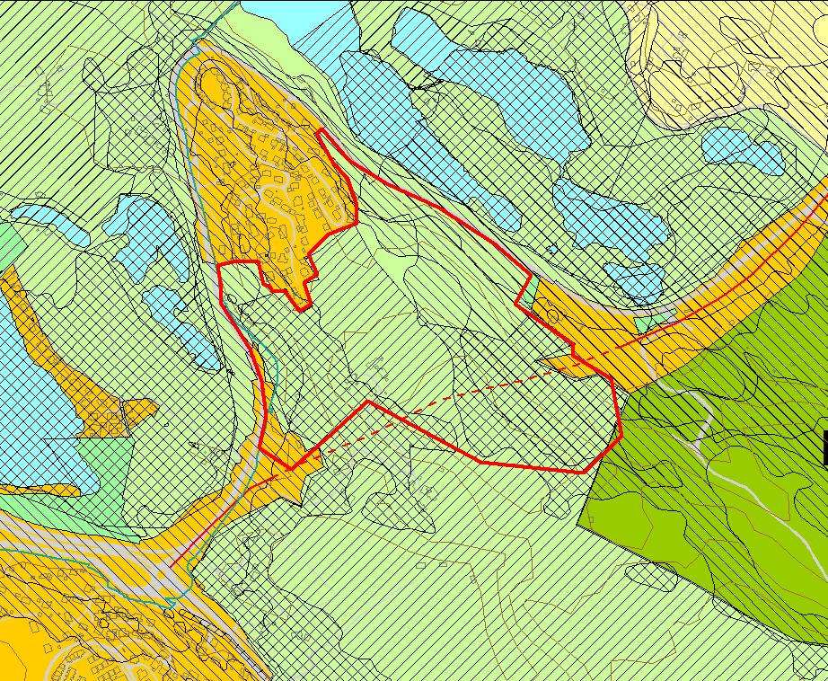 Dokumentnr 201401944-30 Dato 18.8.2014 Avsender Bydel, gnr/bnr Arkitektgruppen CUBUS Åsane, gnr 202 bnr 1, 3, 6, Eikås Kart Målestokk 1:6000 Kort beskrivelse Ønsker omdisponering av LNF til byggeområde.