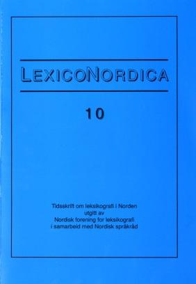 LexicoNordica Titel: Forfatter: Sentrale temaer i islandsk ordbokskritikk Jón Hilmar Jónsson Kilde: LexicoNordica 10, 2003, s. 89-98 URL: http://ojs.statsbiblioteket.dk/index.