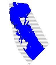 Totalt Areal m 2 Testområde 17436.912 Bilskann (blått) 9823.158 Differanse 7613.754 Dekket areal i prosent 56.