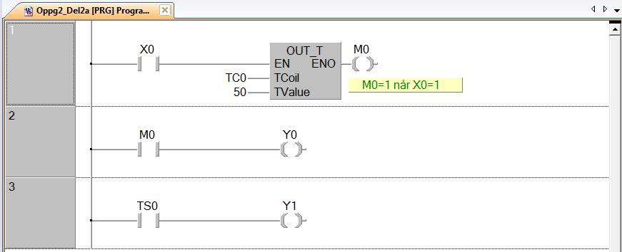 PC-øving nr.2 i PLS 4 av 5 Oppgavetekst del 2 I del 2 skal det programmeres i språket ladderdiagram, LD. Gå på "Project/New" i menyen og opprett et nytt prosjekt.