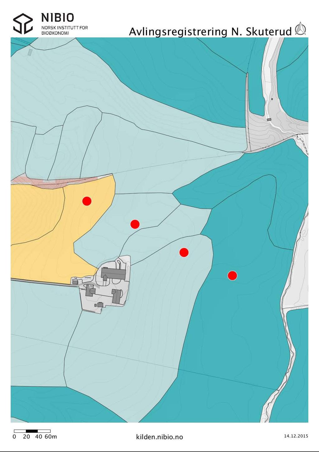 Ruter for avlingsregistrering