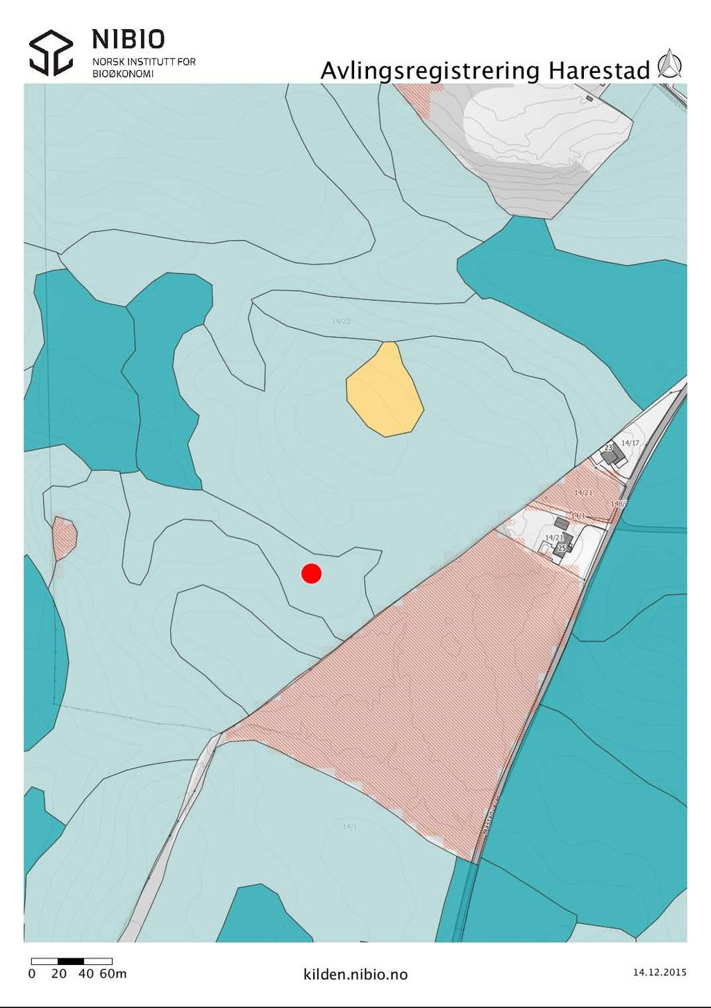 Rute for avlingsregistrering