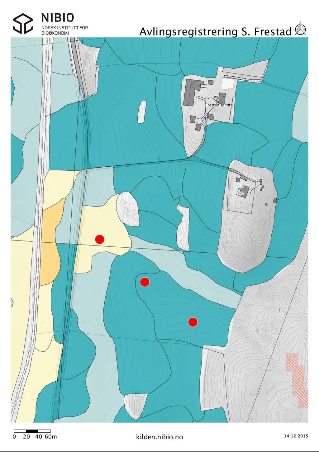 Ruter for avlingsregistrering