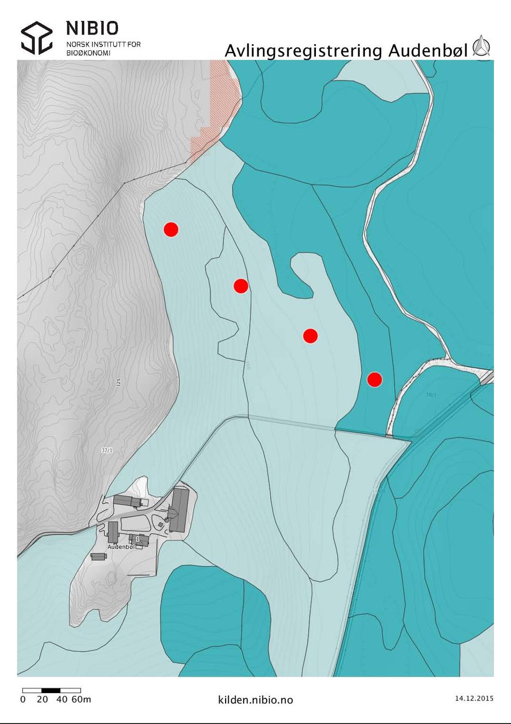 Ruter for avlingsregistrering