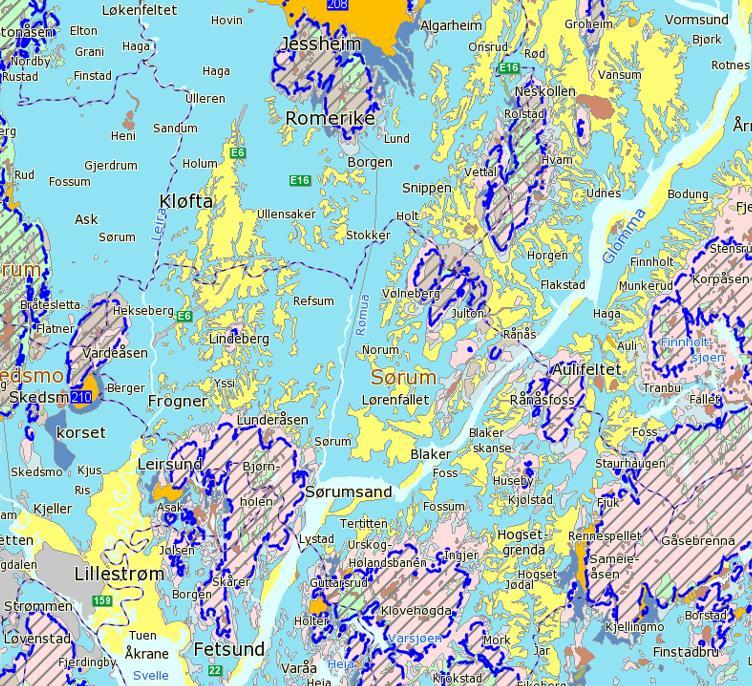 år) Et relativt ungt berggrunnslandskap (fra