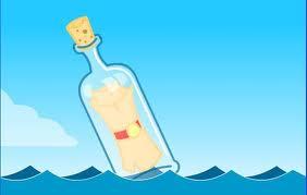Klassisk eksempel Suppose a person finds a bottle afloat in the ocean, holding a piece of paper with the words,