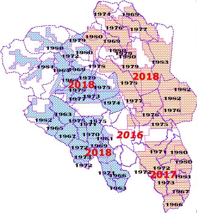 Mål Målet er at hele fylkene blir dekket med historisk ortofoto basert på ØK-bildene innen første halvdel av 2018.