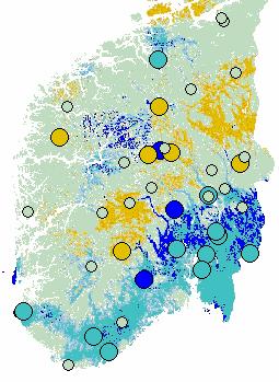 1 Initialtilstand 1.1 Mark- og grunnvann Figur 1 viser grunnvannsforholdene i Sør-Norge henholdsvis 15. april og 1. mai.