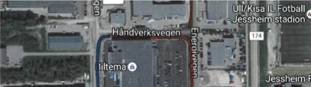 Parkeringskrav foreslås tilsvarende som i planen til Biltema like inntil planområdet, med 1,7 parkeringsplass pr. 100 m² BRA for detaljhandel, og 1 plass pr 100 m² for de øvrige arealene.