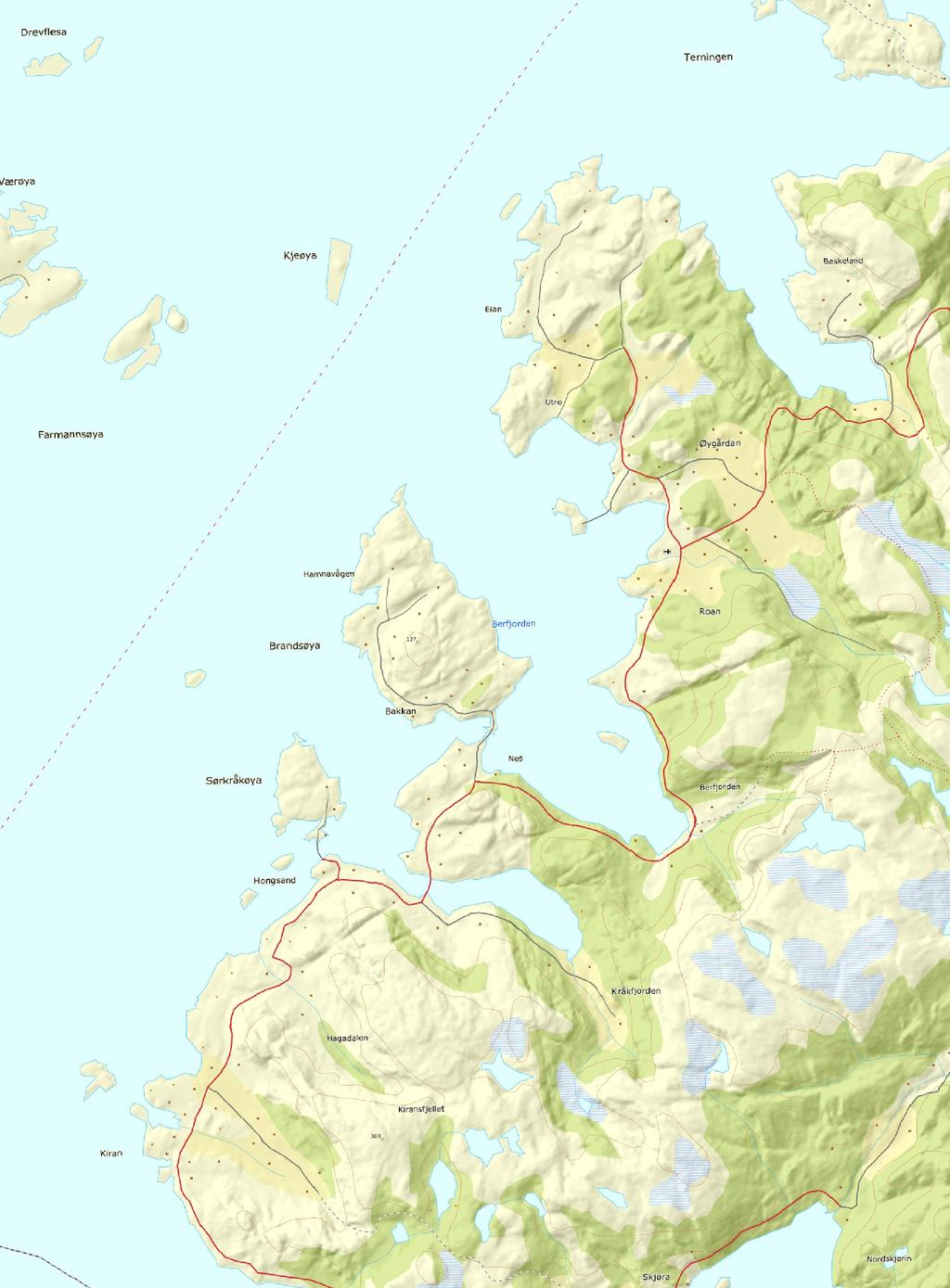 Oppdrag nr: 1350024157 Målestokk: 1:50000 Status: Roan kommune MTGU Rissa kommune Rambøll AS - Region Midt-Norge P.b. 9420 Sluppen Mellomila 79, N-7493 Trondheim 31.