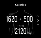 Når du stiller inn målene dine for skritt definerer du antall skritt per dag. Ditt daglige kaloriforbruk er basert på to faktorer: forbrenningen (Basal Metabolic Rate (BMR)) og din fysiske aktivitet.