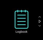 3.19. Loggbok Du kan få tilgang til loggboken fra startenheten eller ved å sveipe til høyre når du er i treningsinnsiktsvisning.