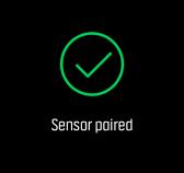 Pare en POD eller sensor: 1. Gå til klokkeinnstillingene og velg Tilkobling. 2. Velg Pare sensor for å få listen over sensortyper. 3.